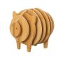 Bamboo Kitchen Table Mats For Cups Tables Homes Dining Rooms - 8 Piece