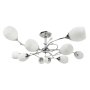 Pendant Light E27 10X60W Metal Glass Chrome