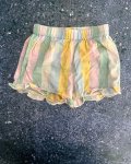 Cotton On Green Yellow And Blue Checked Pajama Shorts 2Y