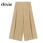 Pleate Detail Culotte Pant - Camel M