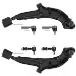 6PC K620348 K620349 ES2814 K9824 Front Lower Control Arm Tie Rod Sway Bar Links Replacement For Nissan Altima 1998 1999 2000 200