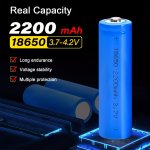 Universal 18650 Battery Rechargeable 3.7V Battery Button Top For Flashlights Headlights Fans Digital Cameras Radios Speakers Mon