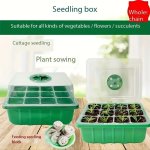 5PCS Plastic Germination Tray Set With Adjustable Vents Contemporary Style Seedling Starter Kit For Vegetables Flowers Succulent