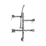LinkQnet MDS10-2 17 - 32 Dual Monitor All-in-one Studio Setup Desktop Bracket