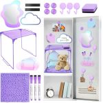 Denylo Pro Magnetic Locker Accessories Kit Purple Back To School Essentials Locker Organizer Supplies Include Back To School Ess