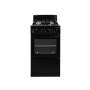 4 Burner Gas Stove With 58LT Gas Oven Black
