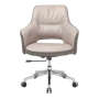Off White Ergonomic Middle Back Office Chair