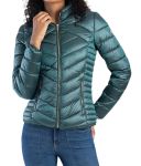 Sissy Boy Womens Cropped Puffer Jacket Ravilla In Green - Green XL