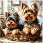 Tear Resistant Deco Print Yorkies
