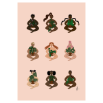 Plant Lady Nudes Art Print - A5