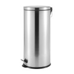 30 L Steel Pedal Bin Roma - Silver