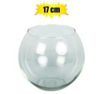 Vase Glass Florist Ball 14.5×17.5CM Clea