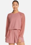 Puma Crystaline Knit Mesh Long Sleeve Crew - Rosette