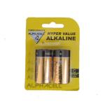 Alphacell Alkaline Size C Hyper Value Battery 2PC