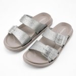 Soleshimmer Glitter Sandals - Silver - 8
