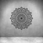 Zen Flower - Matt Black L 1200 X H 1200MM