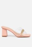Zoya 1 Mule Block Heel - Pink