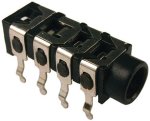 3.5MM 4 Pole Stereo Pcb Female - 3.5MM 4 Pole Pcb Female