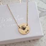 Lamara Personalized Cross With Birthstone Necklace Stainless Steel Ready In 3 Days