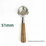 Coffee Accessories Bottomless Portafilter Compatible For 51MM Wood Hand
