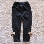 Black Fur Lined Soft Leggings 3-4Y - The Purple Lovey