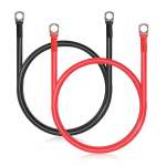 23 Cm 25MM Battery Cable With Lugs Red And Black