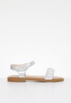 PoP Candy Ruched Sandals - Silver