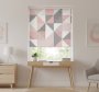 Blind Bedroom In Pastel Nordic Triangles