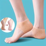 1PAIR Heel Silicone Protective Covers Crack Prevention Heel Pad
