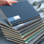 4PCS A5 Spiral Notebooks - Smooth Matte Finish For Everyday Office & School Use