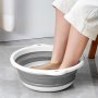 1PC Folding Foot Bath Foot Soak Tub Foot Bath Basin Portable Feet Spa Soaking Basin Bucket Foot Wash Basin For Home