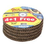 Tork Craft Flap Sanding Disc 115MM 60G 4+1 Free A o