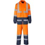 Torrent Two-tone Hi-viz Ref Polyester pvc Rainsuit Orange