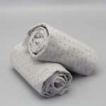Waffle Weave DISHCLOTHs 2 Pack - Light Grey