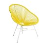 Wicker Chair - Steel - Blue