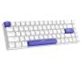 Ergonomic Rgb Backlit Keyboard With Hot-swappable Switches - White