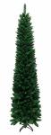 Tektrum 7-FEET Artificial Christmas Fir Pencil Tree With Tapered Branch Tips Solid Metal Stand For Christmas holiday party - Sli
