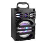 MicroWorld Portable Black Speaker With Radio