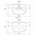 Stone Brake Pad Set Rear SP81340