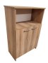 Oxford 3 Shelf 2 Door Book/filing Cabinet 80CM - Sahara