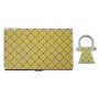 Business Card Holder With Key Ring SGN175 - Cream