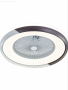 Space Saving LED Ceiling Fan With Remote - Black & White