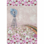 Printed Kitchen Towel Cosmos Field