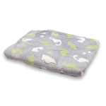 Kids Green Dino Delights Glow In The Dark Blanket