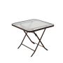 Tempered Glass Folding TABLE-60 70CM Portable Indoor & Outdoor Square Table