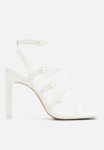 Peytonn Ankle Strap Stiletto - White