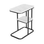 Levels Side Table Metal With Marble Look