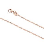 9K Rose Gold Diamond Cut Wheat Chain 025 1.3MM