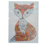 Diy Mosaic Fox Kit Orange And White 1176G