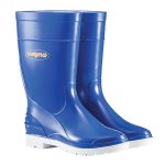 Gumboot Ladies Half L Wht blue F1671 Size 8